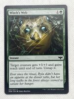 Magic The Gathering Witch's Web Karte guter Zustand