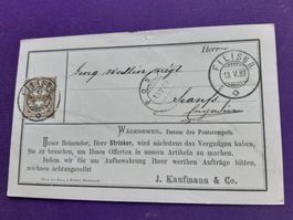 PK von 1883 von FILISUR nach SCANFS/Engadin
