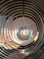 neu: Suncatcher mit Glaskristall goldfarben Deko