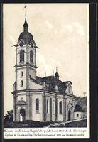 Schindellegi, Vorderansicht der Kirche