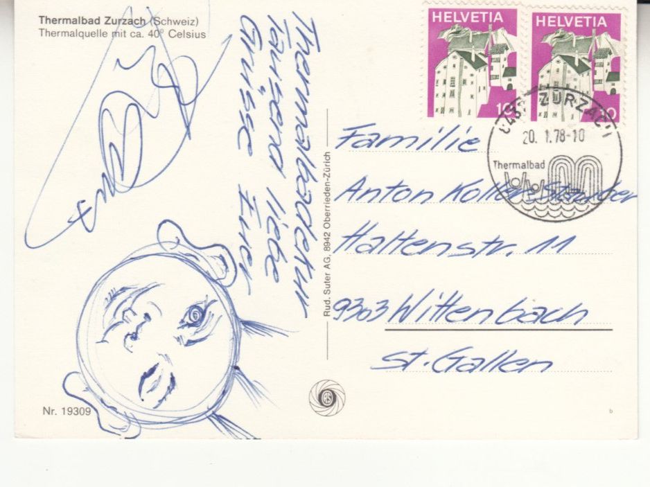 Cartoline postali: Zurzach 1978 – Usato da Bürglen TG venduto da StampGraf 1