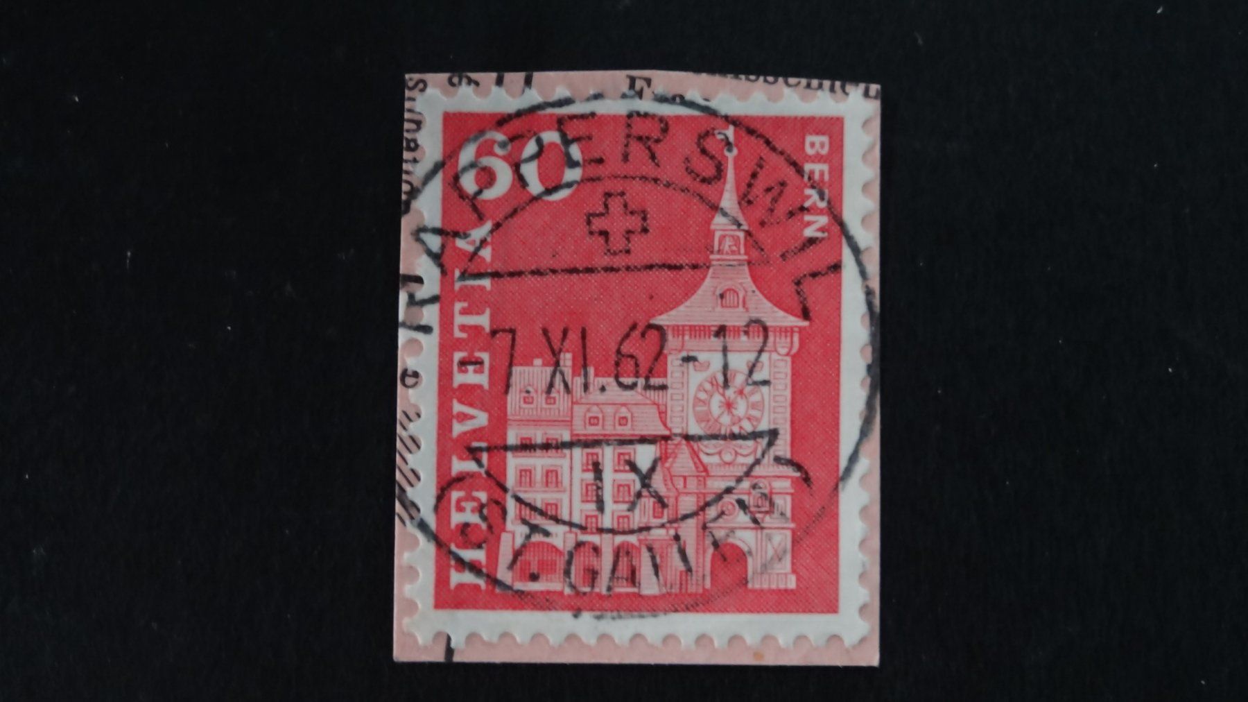 Tutti i francobolli: Vollstempel RAPPERSWIL  7.XI.62    166 – Usato da Anwil venduto da larks