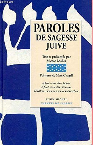Libri: Paroles de sagesse juive – Usato da Neuchâtel venduto da Dualseele