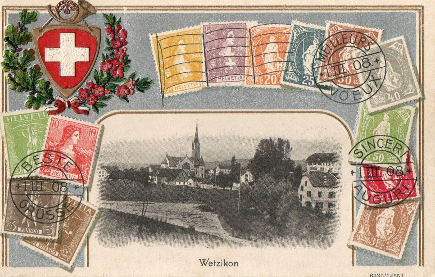 Cartoline postali: Wetzikon – Usato da Melano venduto da pisonsdro