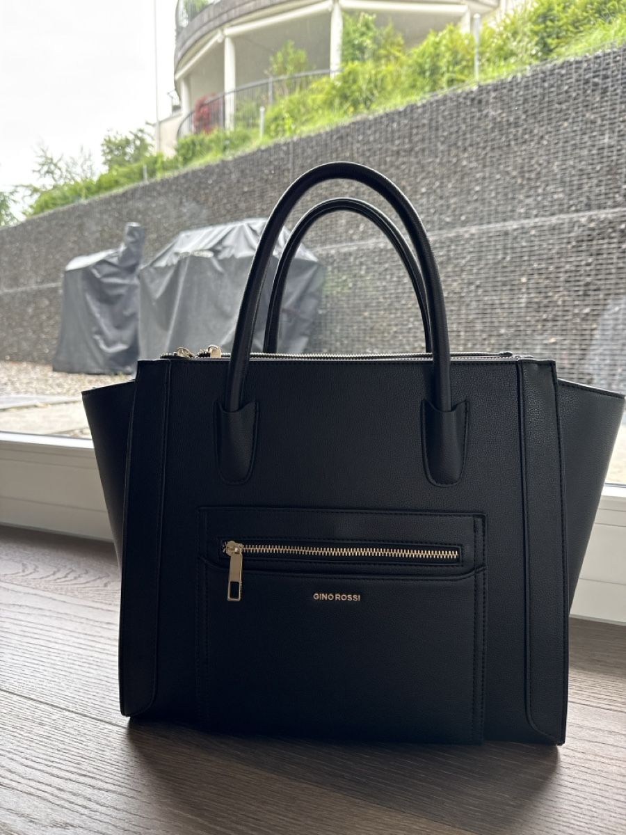 Borse da donna: Gino Rossi Black Tote Bag  – Nuovo (secondo la descrizione) da Wilen b. Wollerau venduto da Nataly_ 1