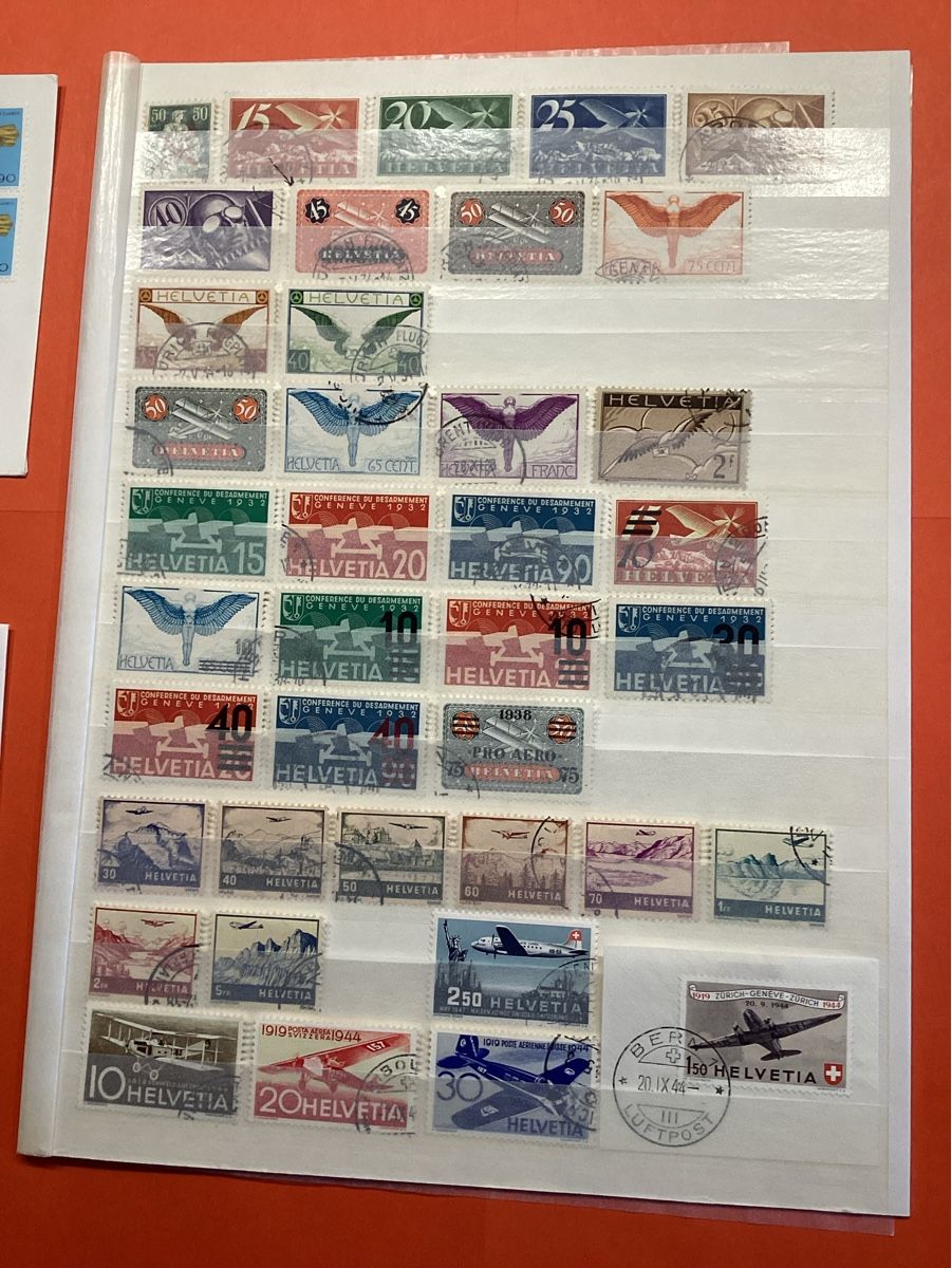 Alle Briefmarken: 🇨🇭Briefmarken Flugpost gestempelt – Gebraucht aus Thun von soernst 1