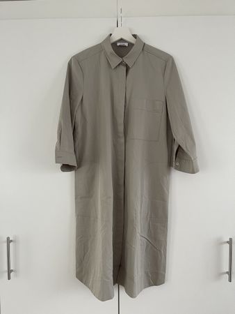 YOU. Justwhite Hemdblusenkleid Gr. 38 grau