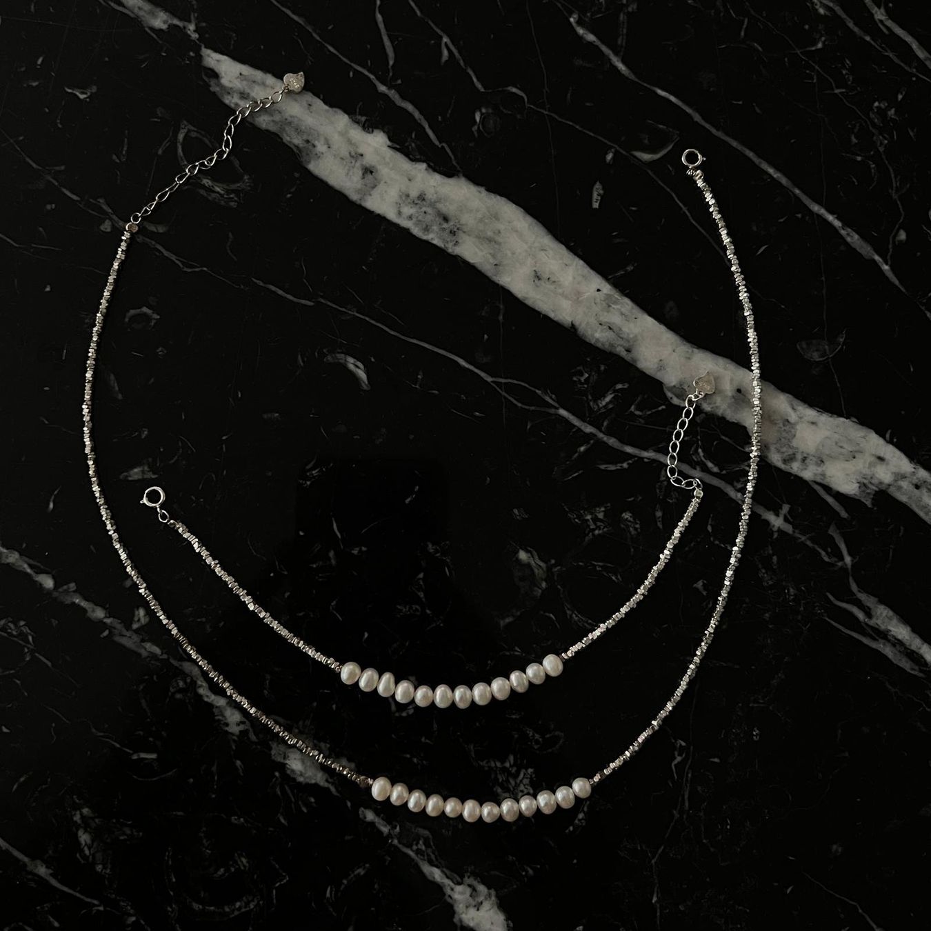 Catenine: Echtperlen/-silber Halskette und Armband – Usato da Glattpark(Opfikon) venduto da sarahnikita