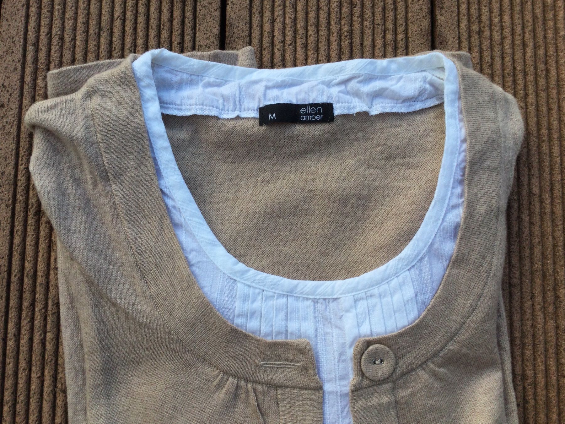 Maglioni & Felpe: Pull/Chemisier beige/blanc ELLEN AMBER, taille M – Nuovo e nell'imballaggio originale da Agiez venduto da chouchanelle 5
