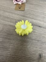 Blumenkerze gelb, handgemacht