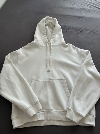 Zara Hoodie, Weiss, Grösse L, Top Zustand für den Winter