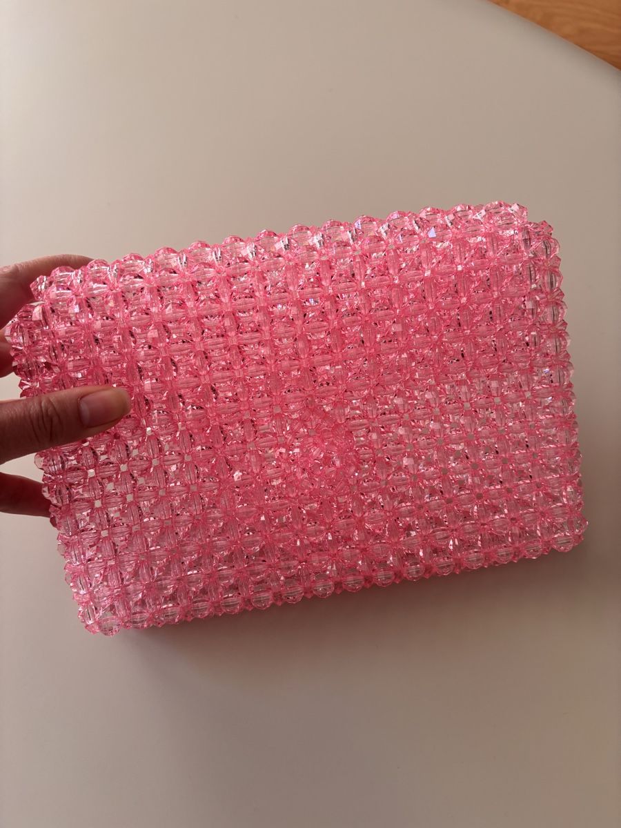 Taschen für Damen: Handmade Perlen-Handtasche, Rosa – Neu (gemäss Beschreibung) aus Horgen von tha_h6cv 3
