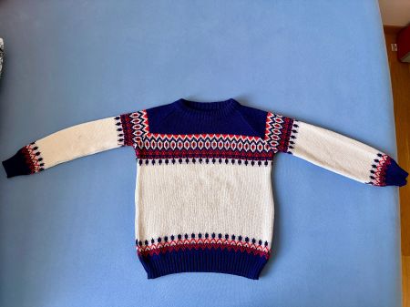Pullover mit Norwegermuster, Grösse 146/152