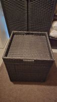 Grosse Aufbewahrungsbox mit Deckel – Rattan-Optik – sehr gut