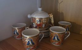 Japanisches Porzellan-Teeservice – Vintage – Made in Japan
