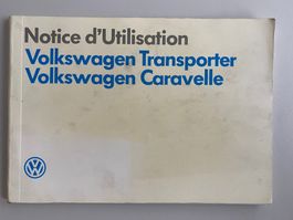 VW Transporter/Caravelle Betriebsanleitung Französisch/1989