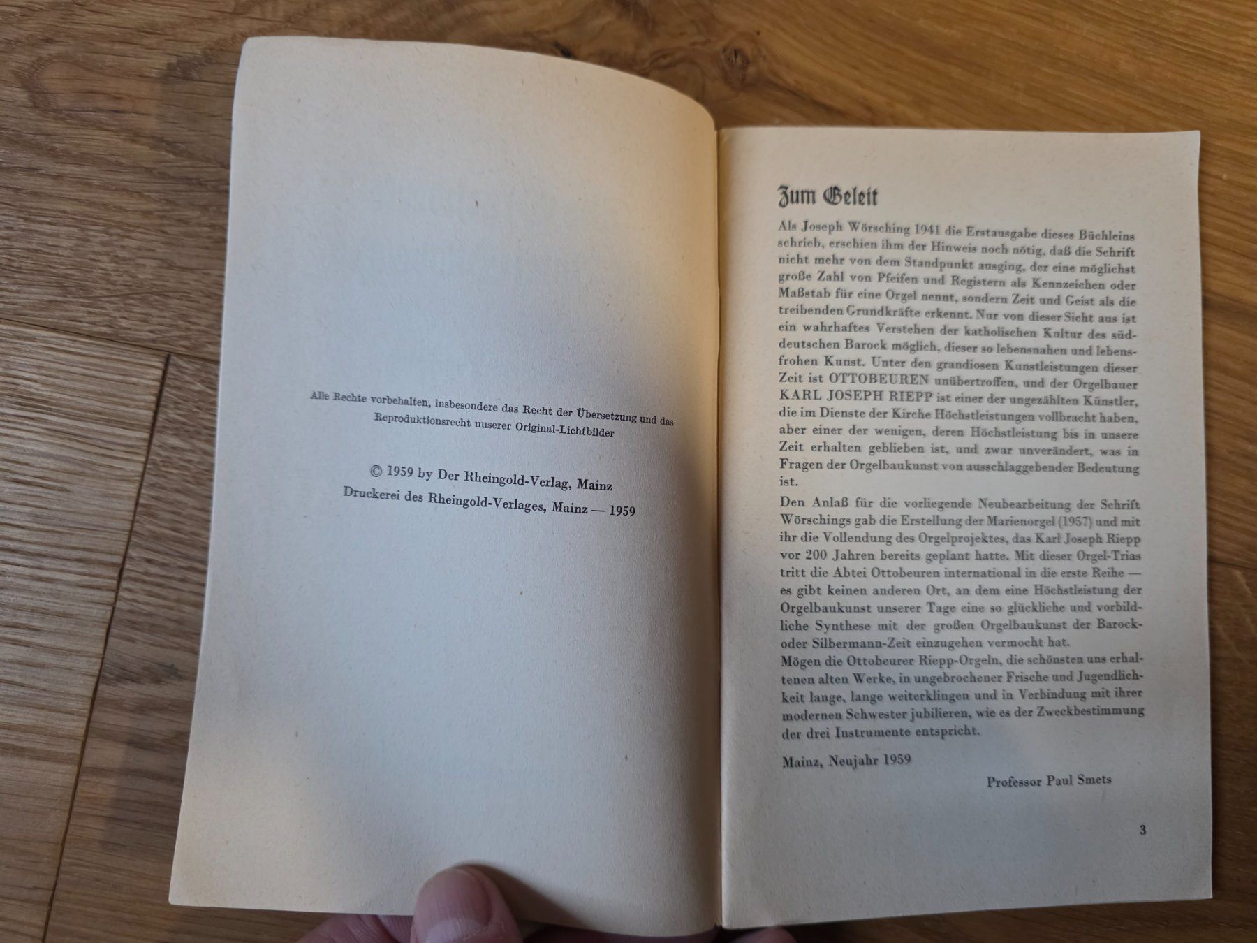 Libri: Die Orgel Werke der Abtei Ottobeuren - 1959 – Usato da Walterswil BE venduto da Lonitti 7