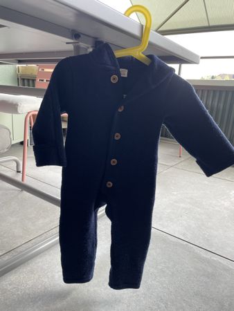 Wollwalk Overall - Hessnatur - marine - 74/80