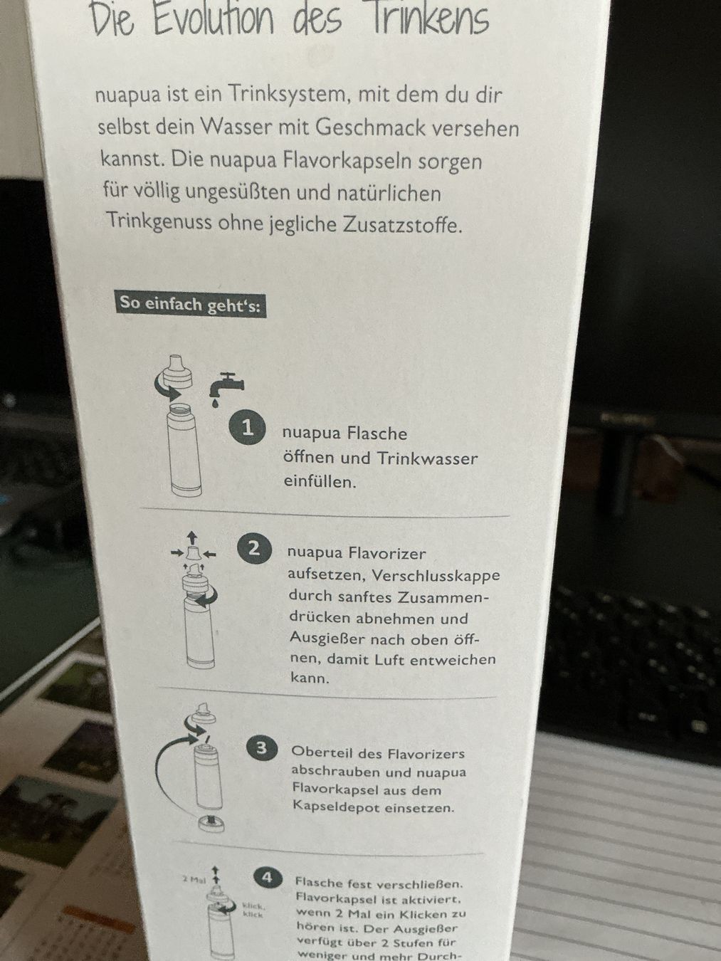 Cucine complete: Trinksystem zum aufbereiten von Wasser mit Geschmack – Nuovo e nell'imballaggio originale da Appenzell venduto da Bibabaxli 1