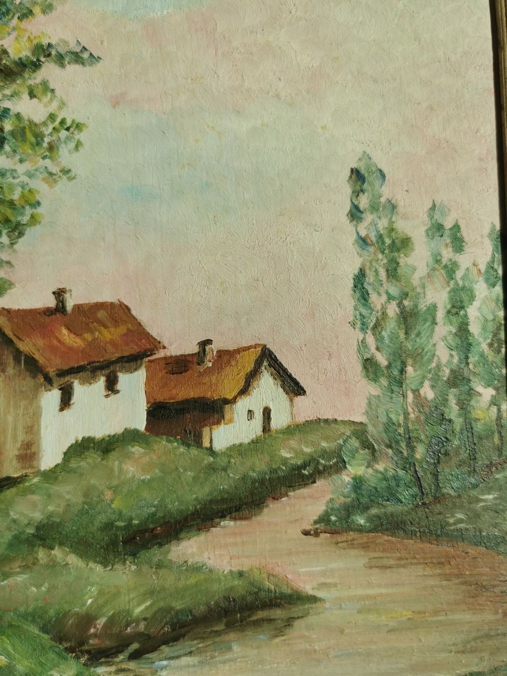 Dipinti: Bild Landschaft / Haus / Baum – Usato da Sirnach venduto da windrad65 2