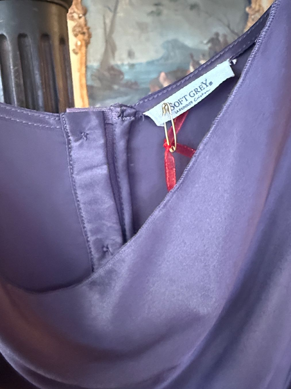 Kleider: Purple silk underdress – Neu (gemäss Beschreibung) aus Montreux von Yss_Boutiqu3 1