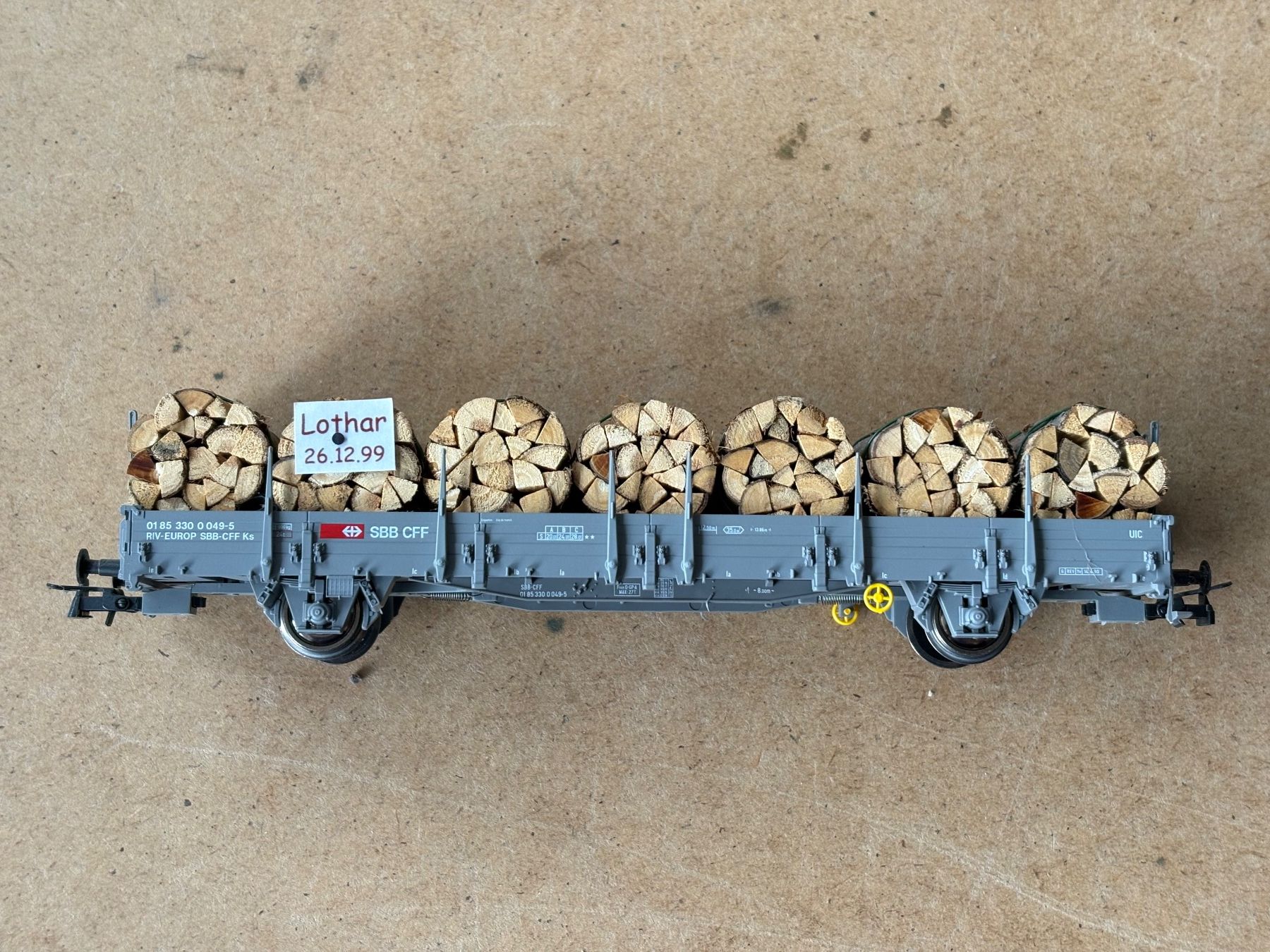 Roco Modelleisenbahnen: Roco Güterwagen Holz Lothar SBB – Neu (gemäss Beschreibung) aus Hauterive NE von eriamch