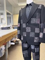 Patchwork Anzug mit Flicken, 3-teilig, handgenäht & Unikat