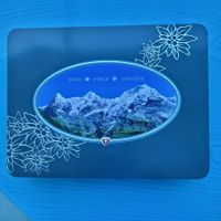 Blechbüchse Dose Eiger,Mönch,Jungfrau Guetzlidose