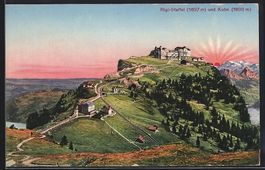 Rigi-Staffel, Panorama mit Hotel und Kul