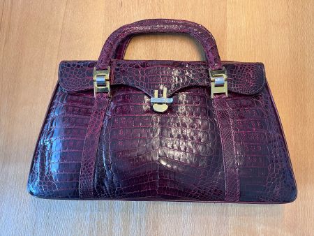 Vintage Tasche aus echtem Krokodilleder