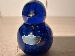 Jolie figurine oiseau en verre bleu - Déco maison 💙🐦✨