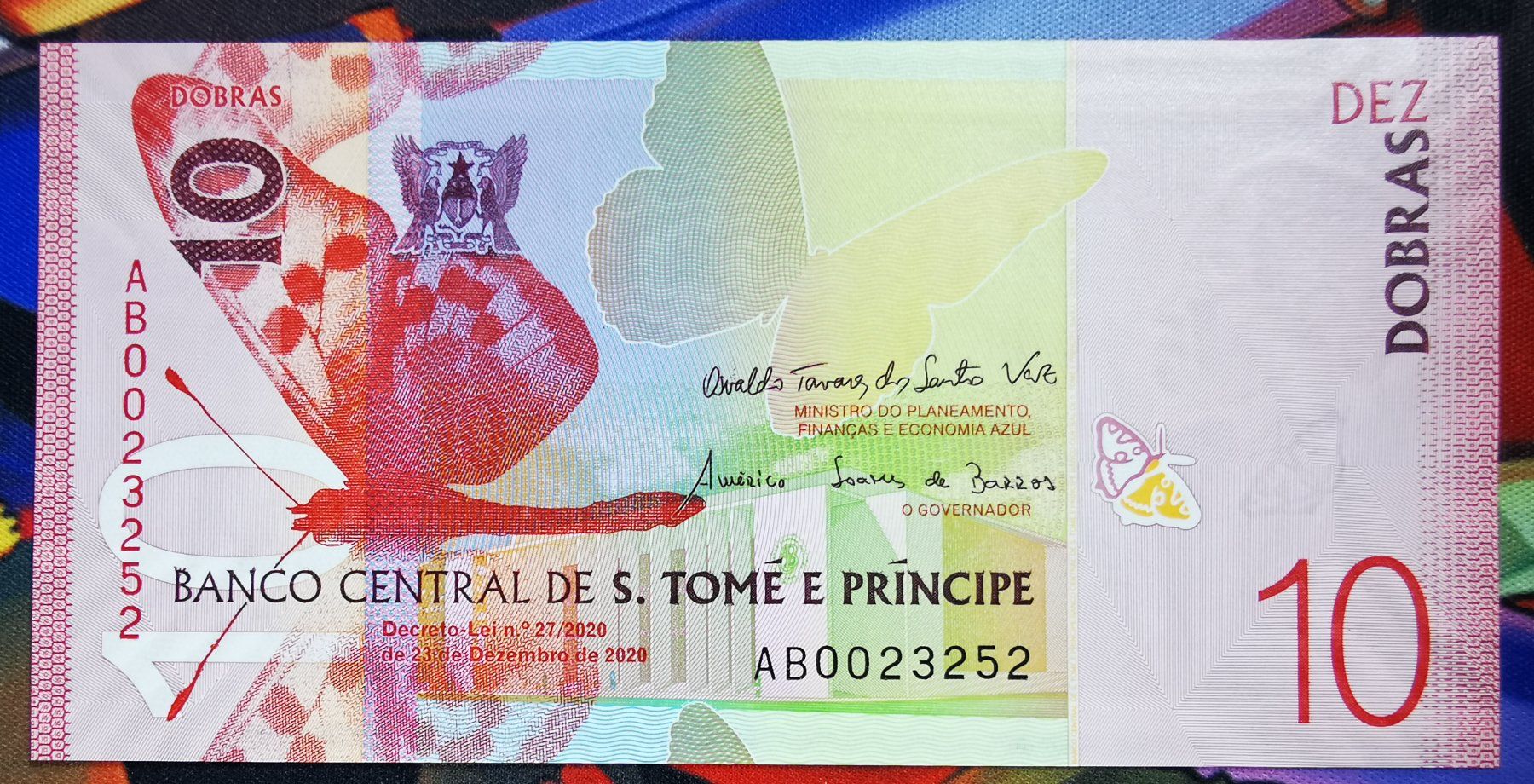 Billets de banque: St Thomas Prince 10 Dobras UNC – Neuf (Voir description) à Cousset par Patricio77