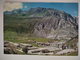 Bahnhof  Andermatt Gleisarenal Kasernenareal um ca. 1985