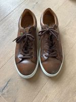 Sneaker Brett Handcrafted Leder braun gebrauchter Zustand