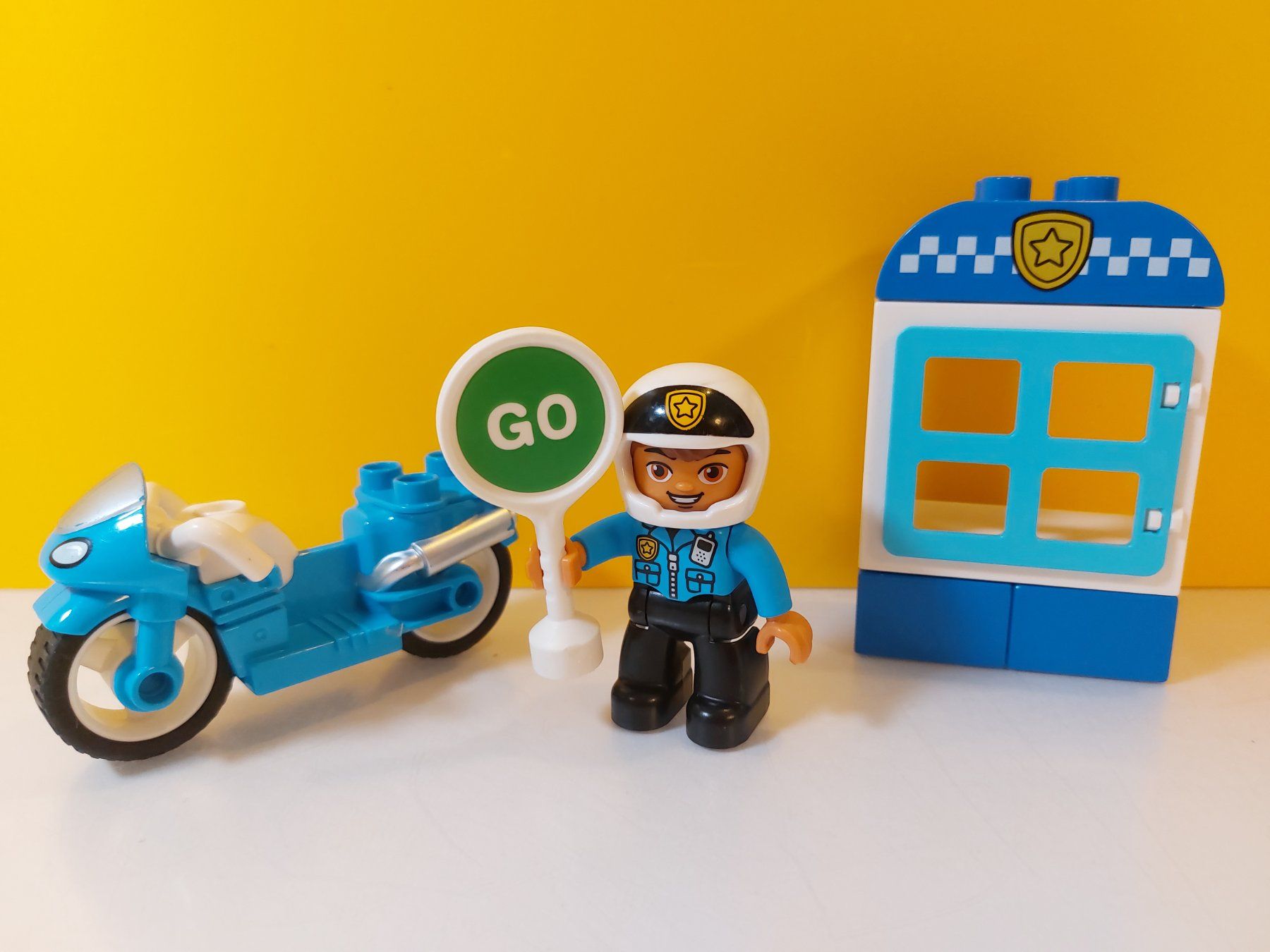 LEGO DUPLO 10900 Polizeimotorrad Komplett (Gebraucht) in St