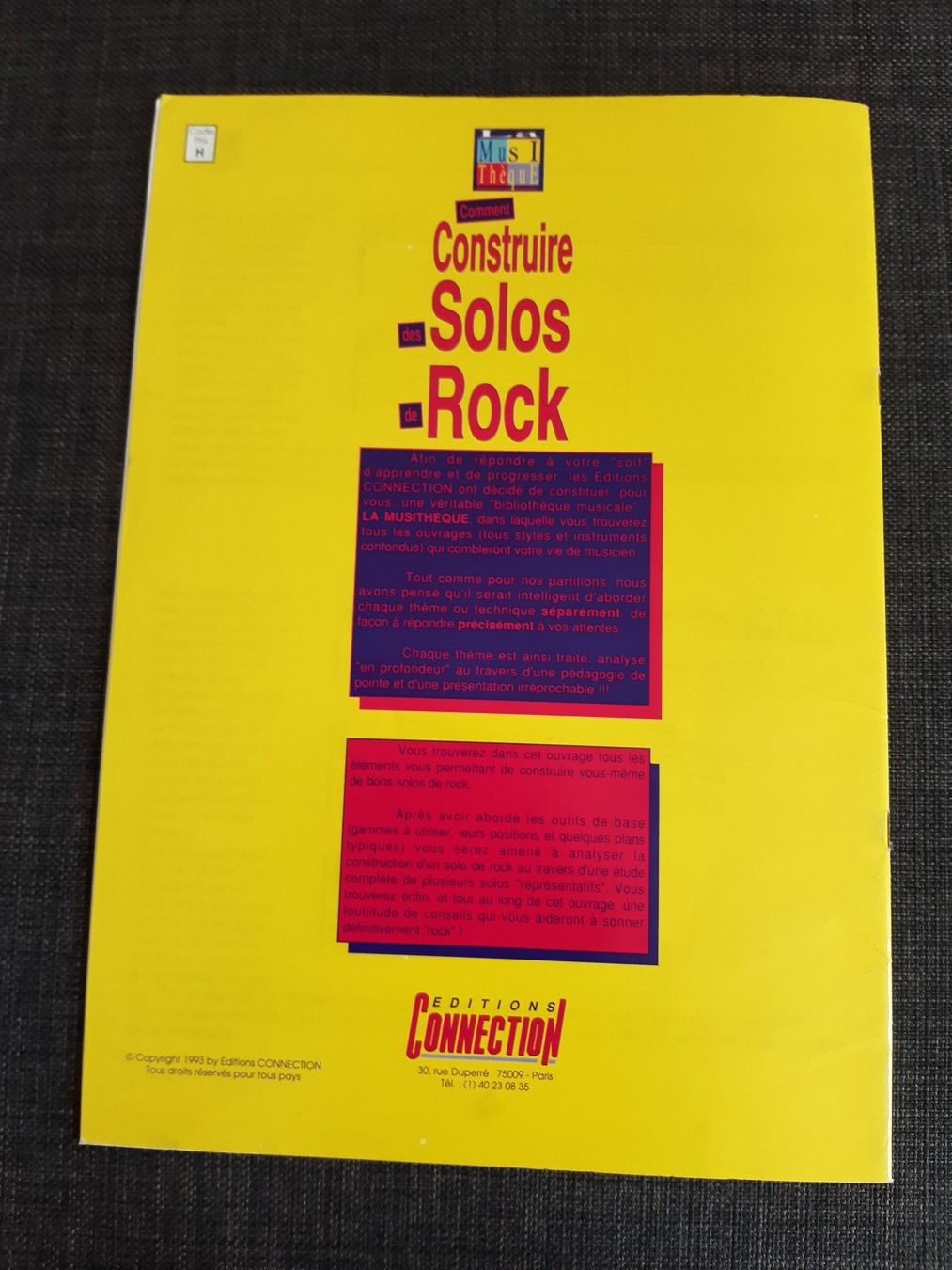 Libri: Spécial Guitare: Comment Construire des Solos de Rock – Usato da Basel venduto da odradek 1