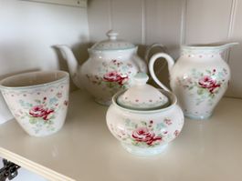 Greengate Abelone White Geschirr Set