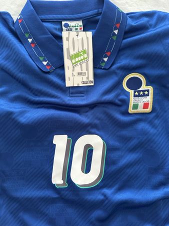 Replica Diadora Fussballtrikot Italien WM 94 BAGGIO Grösse L