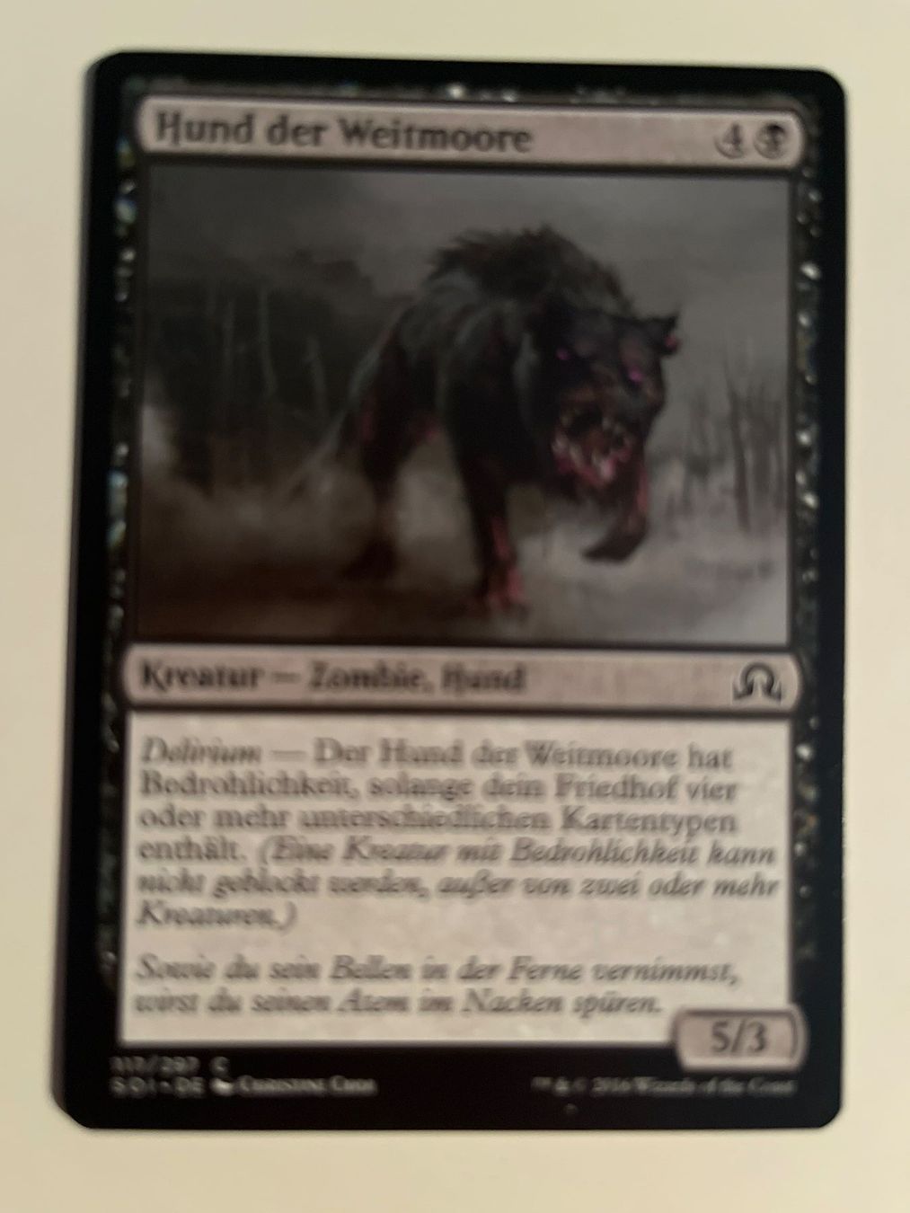 Magic The Gathering Carte collezionabili: 1 x Hund der Weitmoore - Magic: The Gathering - MtG – Usato da Kriens venduto da Shadi1980