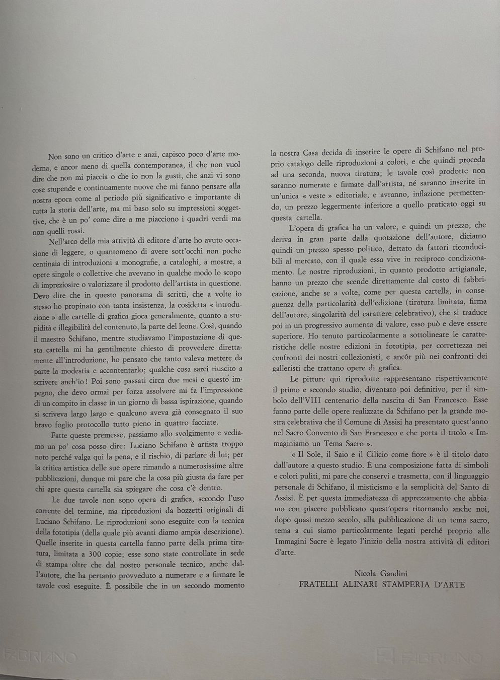 Grafica & Litografie: MARIO SCHIFANO zwei Offsetlithographien  in Schifano-Mappe – Usato da Rütihof venduto da Yaro22 6