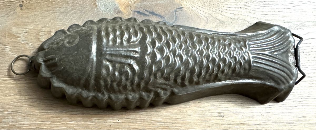 Backformen: Antike Backform Blech Fisch 26 cm – Gebraucht aus Rothrist von Luckywinner