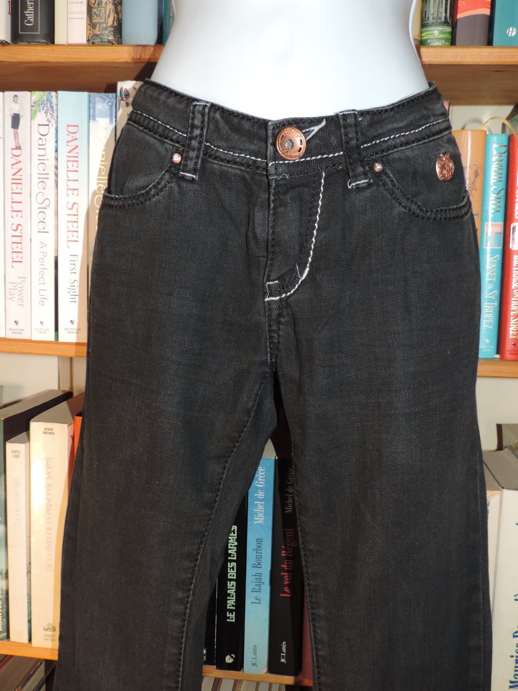 Jeans: jeans noir/gris Apple Bottom – Nuovo (secondo la descrizione) da Genève venduto da Axelle333 3