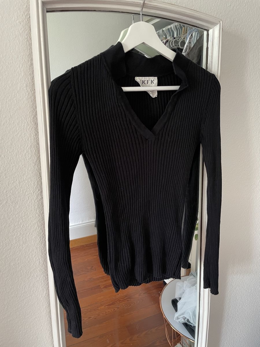 Skunkfunk Pullover & Sweatshirts: SKFK Pullover schwarz Grösse S Rippstrick – Gebraucht aus Bern von Corinn_na