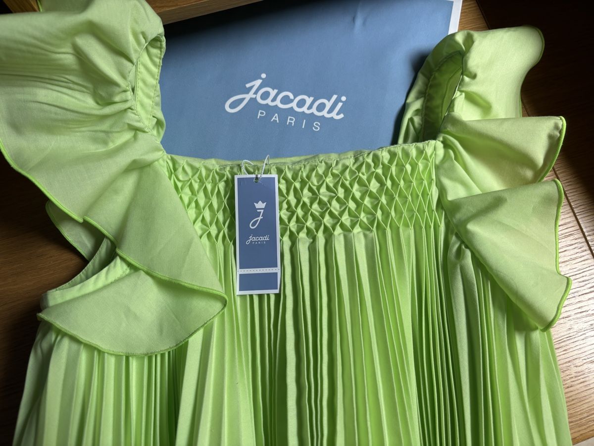 Jacadi Vestiti & Gonne: Robe plissée vert anis Jacadi 12 ans - 152cm NEUVE – Nuovo e nell'imballaggio originale da Founex venduto da ari_2gt7 3