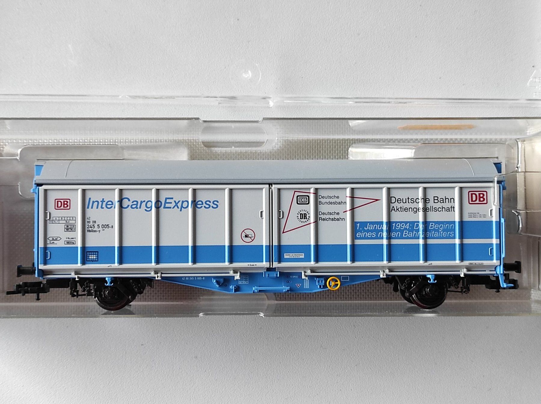 Fleischmann Trains électriques: Schiebewandwagen "Intercargo" der DB von Fleischmann H0, GS – Neuf avec emballage d'origine à La Chaux-de-Fonds par Hobbymodell