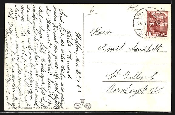 Cartoline postali: Wohlen /AG, Bahnhofstrasse mit Restauran – Usato da Berlin venduto da bartko-reher 1