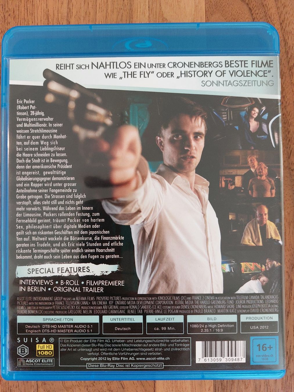Tutti i DVDs: Blu Ray - Cosmopolis – Usato da Rheinfelden venduto da Onyx74 1