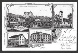 Möriken braune Lithografie 4 Bilder
