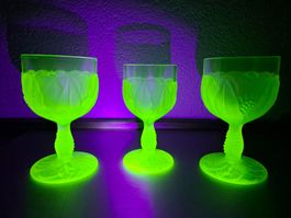 🌟 Trio de Coupes de Collection en Ouraline–Éclat Magnétique