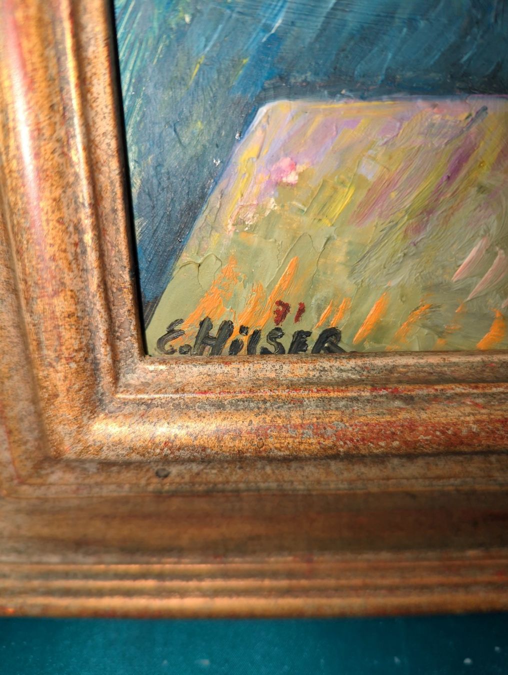 Dipinti: Stilleben Rosen in Vase – Usato da Münchenstein venduto da Polsteratelier.Nobs 2